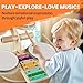 iPlay, iLearn Toddler Wooden Drum Set, Kids Musical Instruments Toy, 8 in 1 Percussion Drum Kit W/Xylophone Cymbal, Baby Montessori Learning Birthday Gifts for 18 Month, 2 3 4 5 6 Year Old Boy Girl