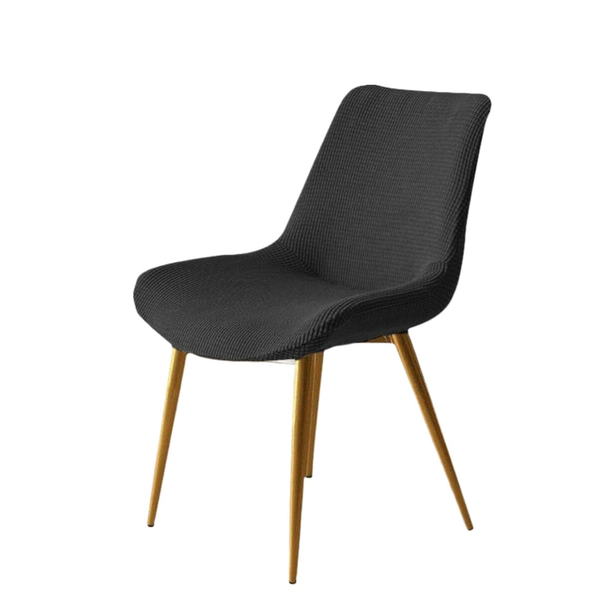 Stretch Chair Slipcover Shell Chair Covers Back Dining 6/2/4PCS Stretch Shell Dining Chair Slipcovers,Jacquard Scandinavian Dining Chair Covers Washable Removable Chair Protector(A,1PCS)