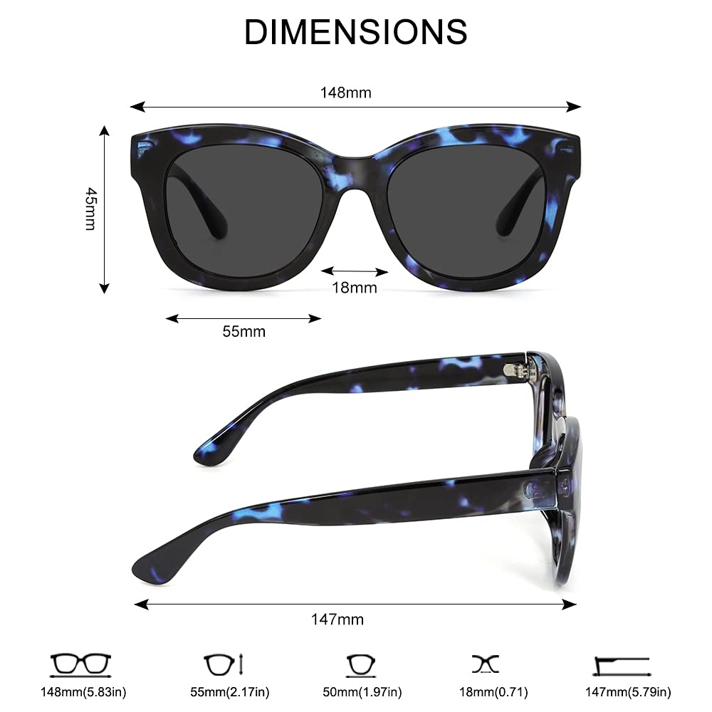 JiSoo Oversized Reading Sunglasses 1.0 Women/Men - Image 3
