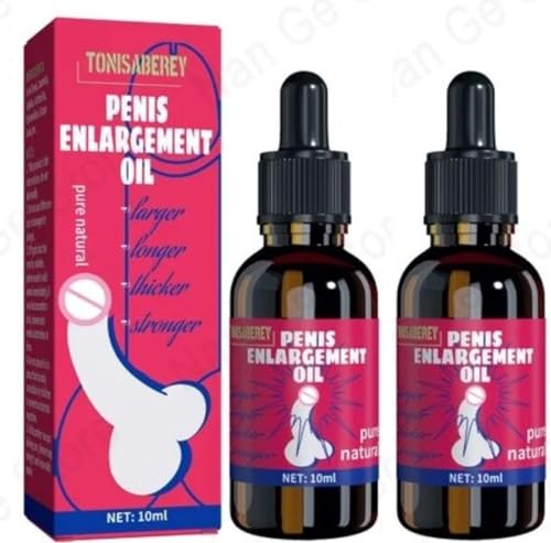 Enlarger Oil for Men Increase Enlarge Growth Oil, Bigger, Longer, Stronger, Male Enlargement Oil 0.34 fl oz (2)