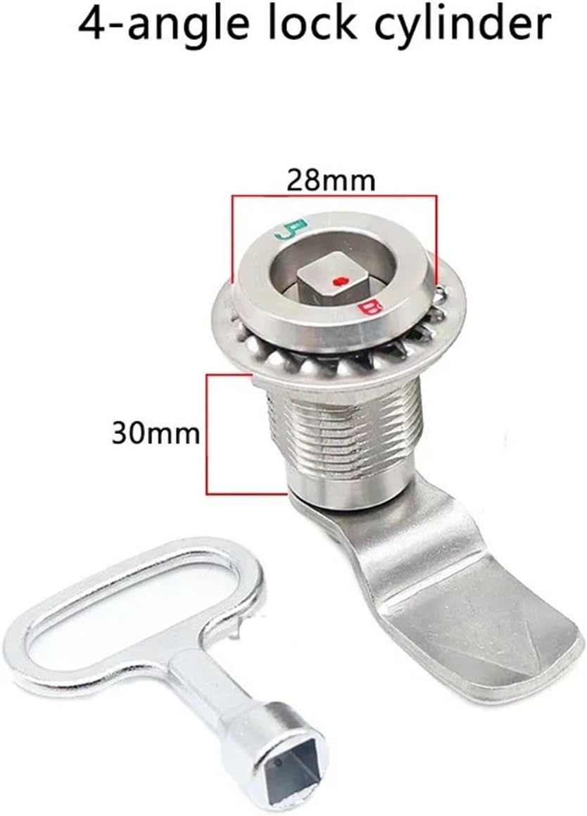 MS816 Timing Lock with Pull, Car Interior Door Lock, Telescopic Tensioner Lock, Cam Lock for Cabinet, 1pc(4-angle lock)