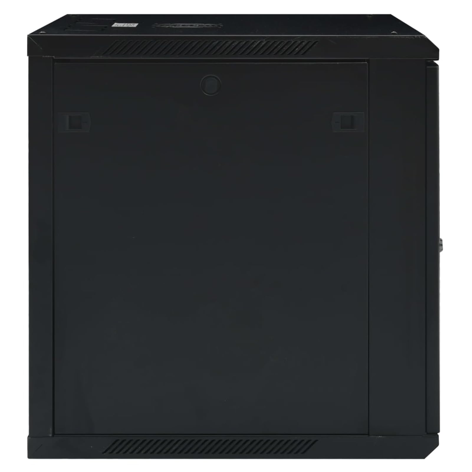 Gecheer Armario de Red de Pared Armario Rack Servidores Armario para Servidor de Red Armarios Cables ventilación 12U 19" IP20 600x600x640 mm,Puerta Frontal de Vidrio Templado con Cerradura