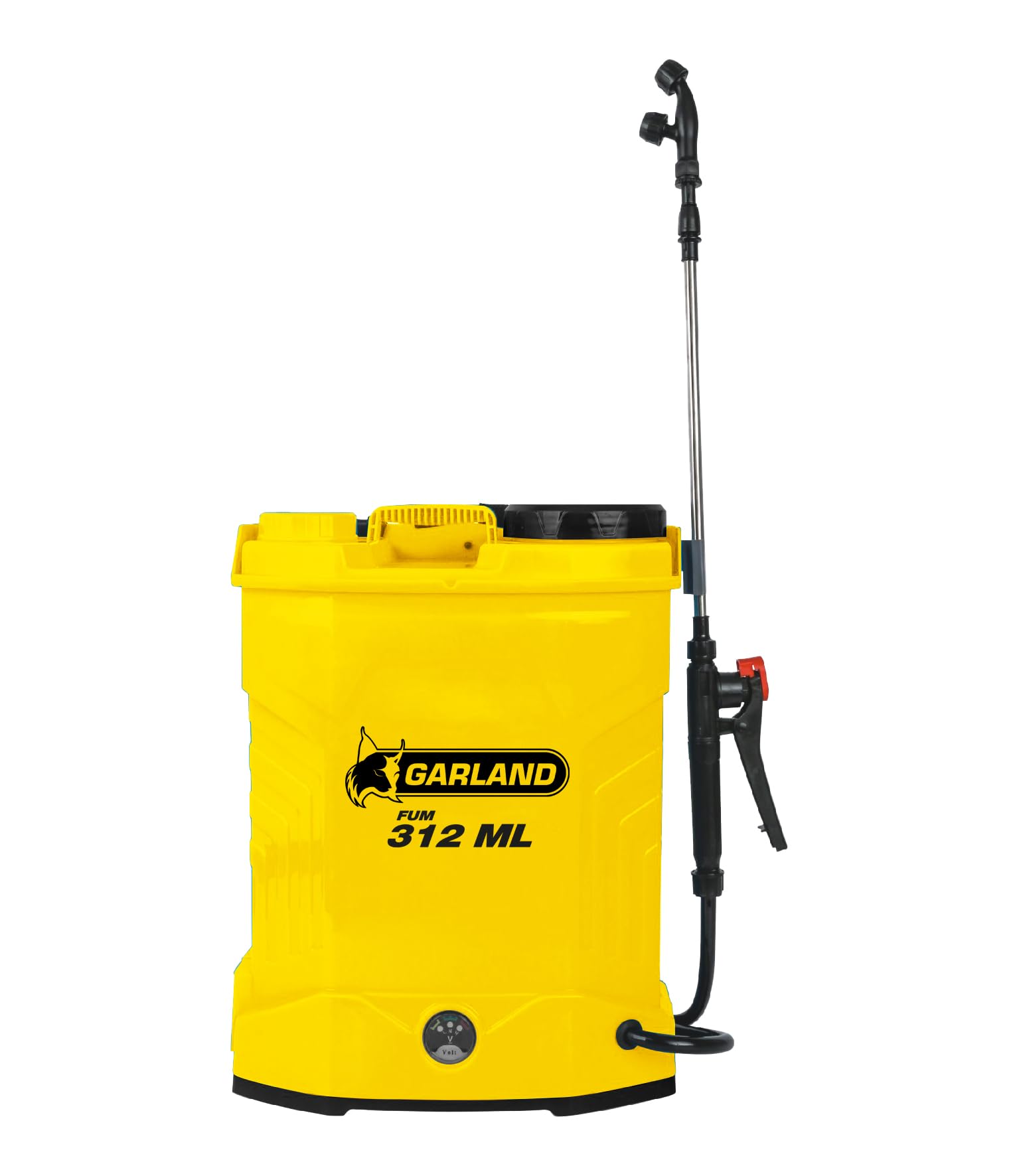 GARLAND FUM 312 ML-V23 - Fumigadora pulverizador batería 12L, Mochila con batería de Litio 12V 8Ah, Lanza Acero, Sistema TSS, autonomía 3h, Recargable, regulador electrónico