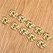 dophee 10Pcs Antique Brass Decorative Hasp Latch with Screws for Wooden Box Jewelry Box Toggle Cabinet Suitcase Chest Trunk - 0.91