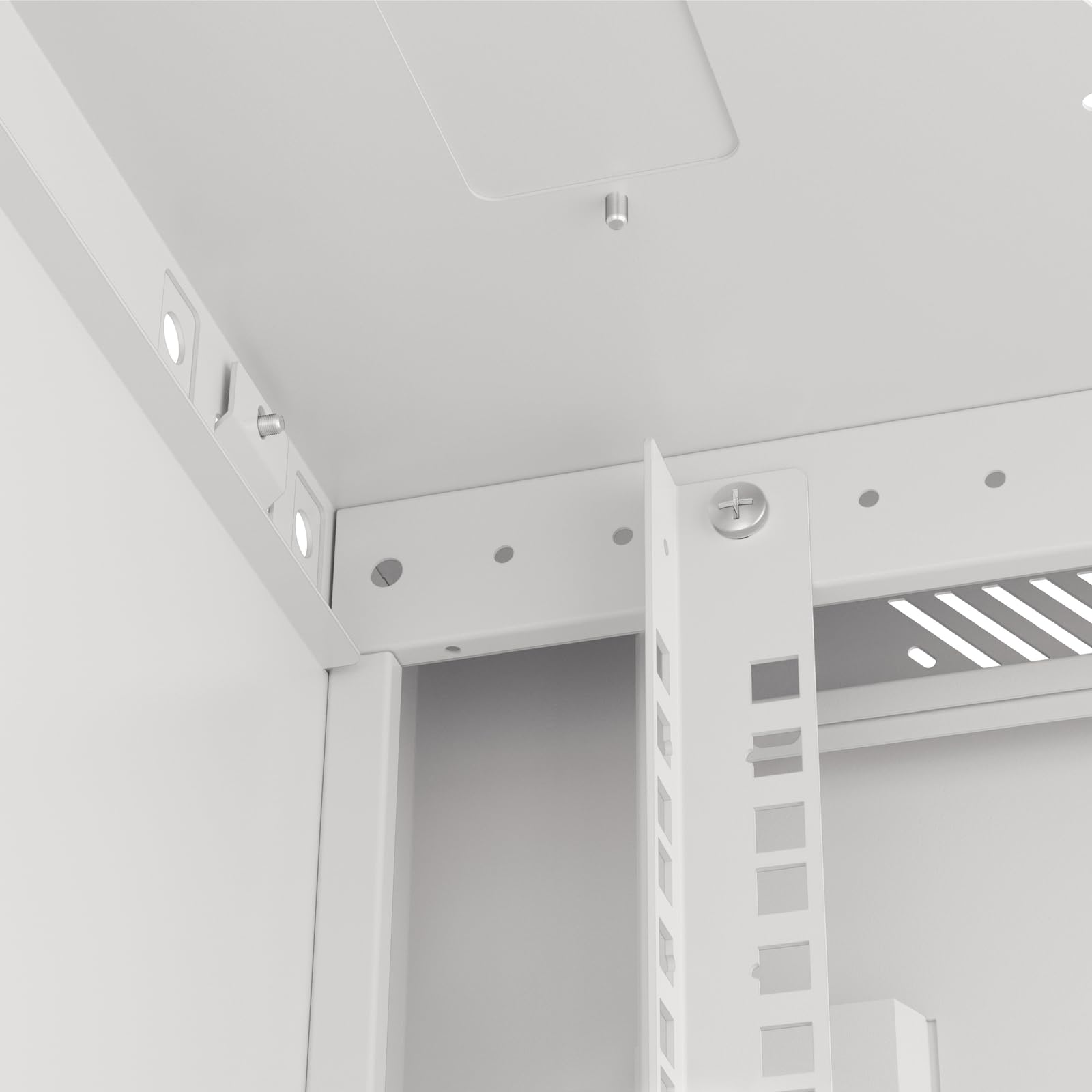 LANBERG Wall-Mounted Rack 19" DEMOUNTED Flat Pack 18U / 600 x 450 mm Grey