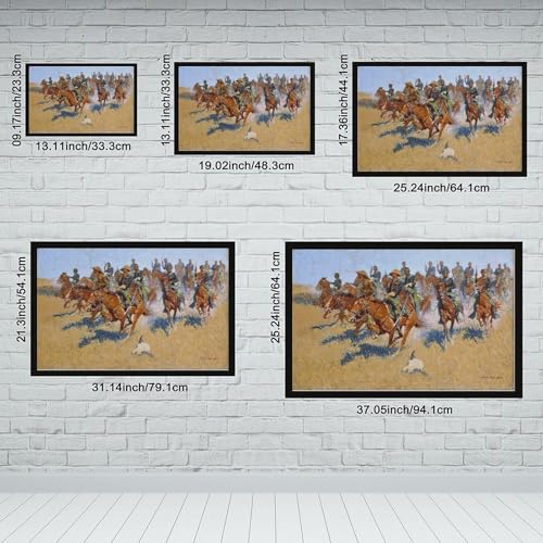 Toile tendue plaines du sud Frederic Remington impression murale 20x30 - 2