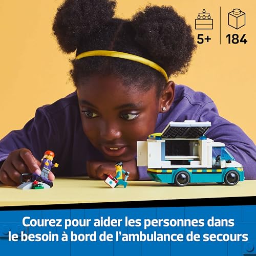 Lego City 'ambulance De Secours 60451 Lego La Boite - vue 7