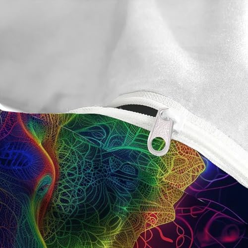 Housse de couette éléphant anti-plis en microfibre douce avec zip pour lit double