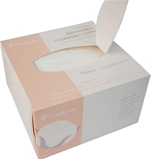 Upgraded Careboree Extra Thick Face Cloth Facial Cleansing Wipes 2 Pack Extra Large Dry Wipes Makeup Remover Cloth Clean Towels Size XL 12