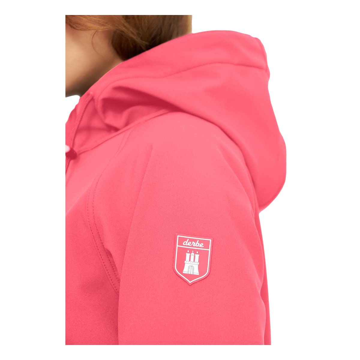 derbe Hamburg Damen Softshelljacke Friese Island Regenjacke Paradise pink/pink Icing pink - 42