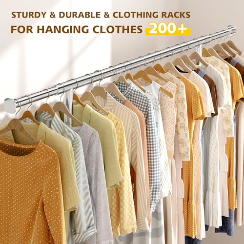 Raybee Clothes Rack Heavy Duty Clothing Rack Load 485Lbs Rolling Clothes Racks For Hanging Clothes, Commercial Garment Rack Heavy Duty Clothes Rack Collapsible & Portable Clothing Rack With Wheels thumb #4