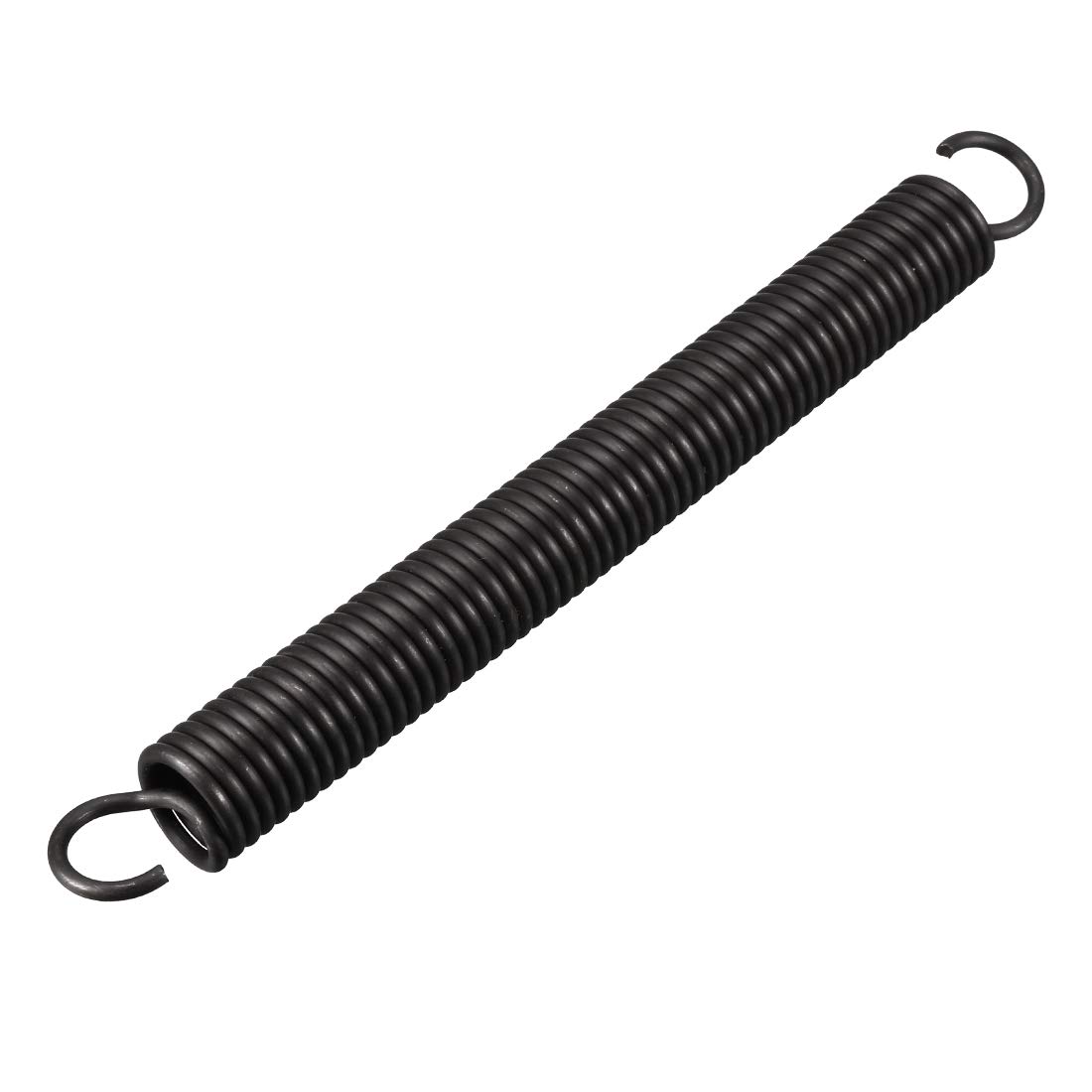 Uxcell Black Sourcingmap Extension Spring - 2.5Mm Wire Dia, 18Mm Od, 180Mm Free Length Spring Steel Small Dual Hook Tension Spring