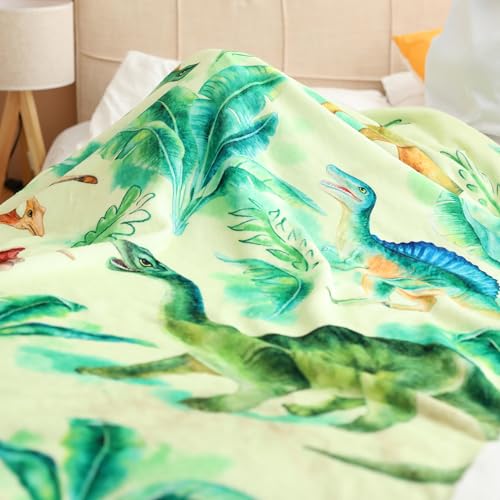 Chifave D001 Dinosaur Blanket Dino Throw Blankets For Boys Soft Flannel Dinosaurs Gifts thumb #6