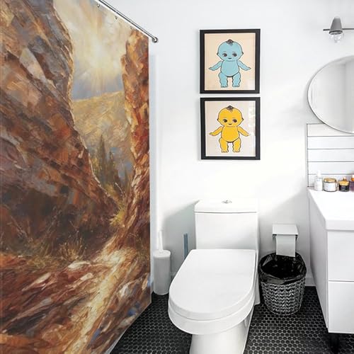 Rideaux de bain chic Canyon finitions haut de gamme pour douche
