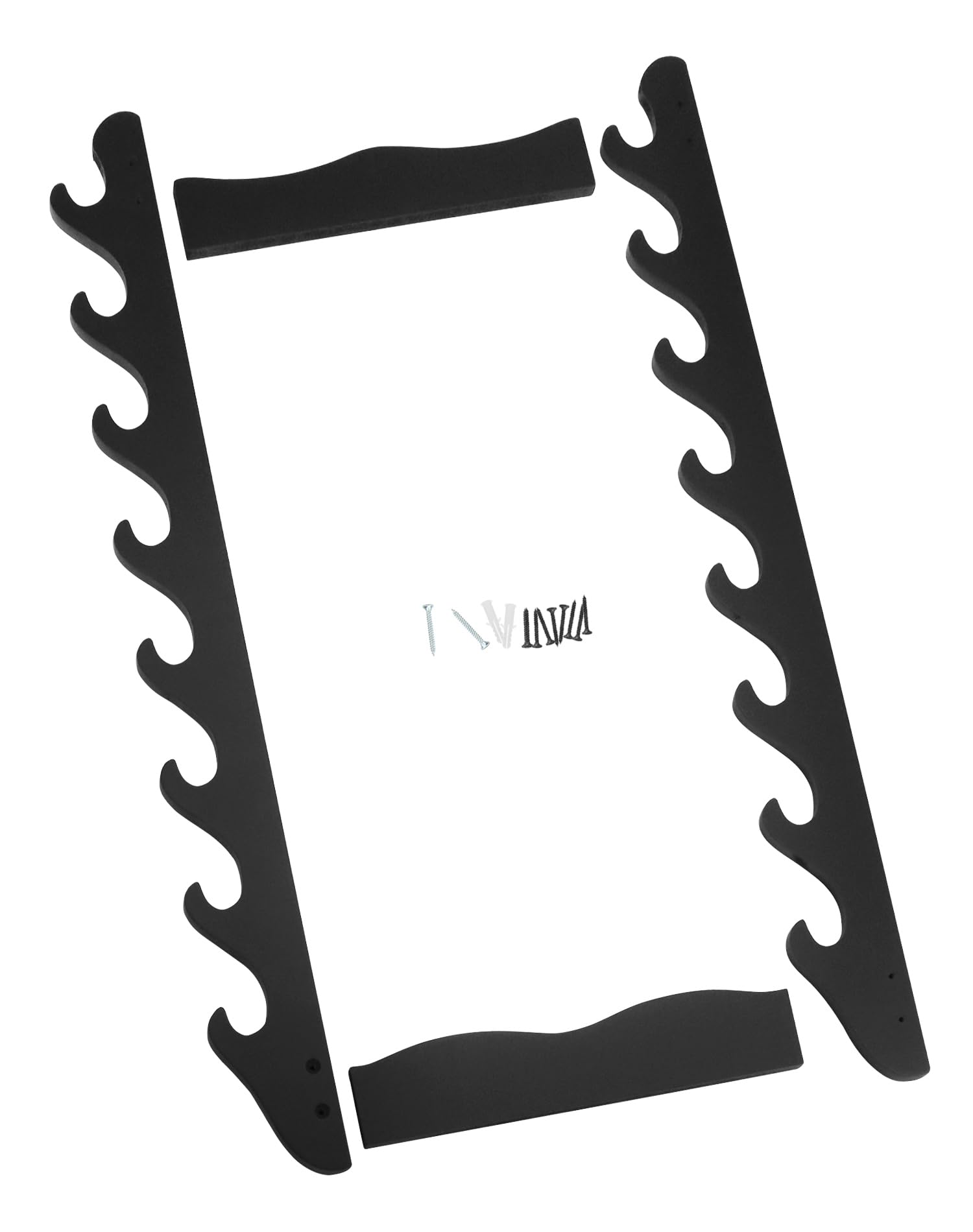 QWORK® 8 Laags Zwaardhouder, Katanastandaard, Katana Muurbeugel Voor Zwaarden Hengels En Fluiten 3459547760