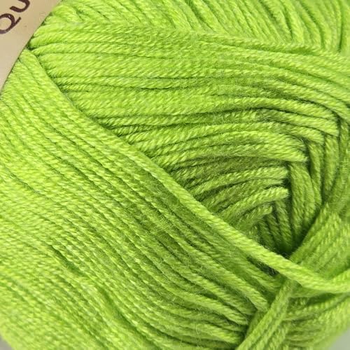 Image of 10-Pack of Yonkey Monkey 500 Grams Yarn - 70% Rayon derived from Bamboo, 30% Cotton - Imported (Subtle Green)