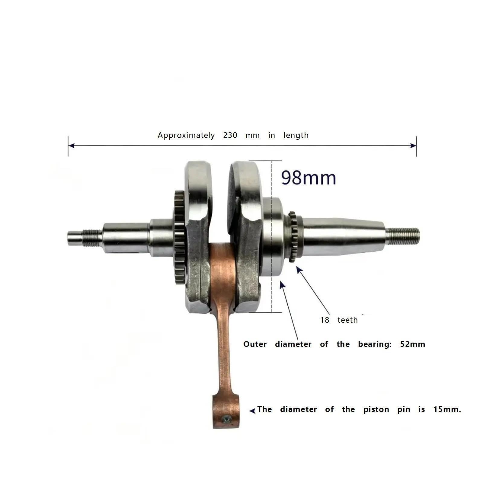 Motorrad-Kurbelwellenbaugruppe for BR125