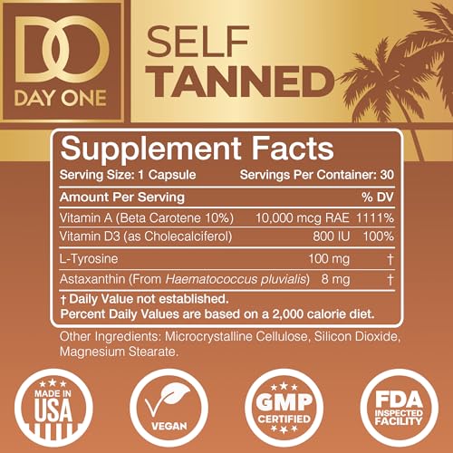 Day One Formula Self Tanned Tanning Pills