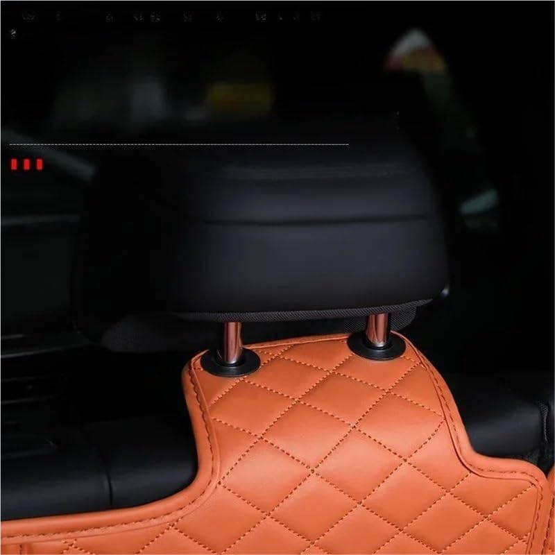 Bac de coffre imperméable BYD Sealion 7 en cuir robuste orange - 2