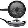 Universal Lid for Pots,Pans and Skillets - Tempered Glass with Heat Resistant Silicone Rim Fits 10.5", 11" and 12" Diameter Cookware,Black #3