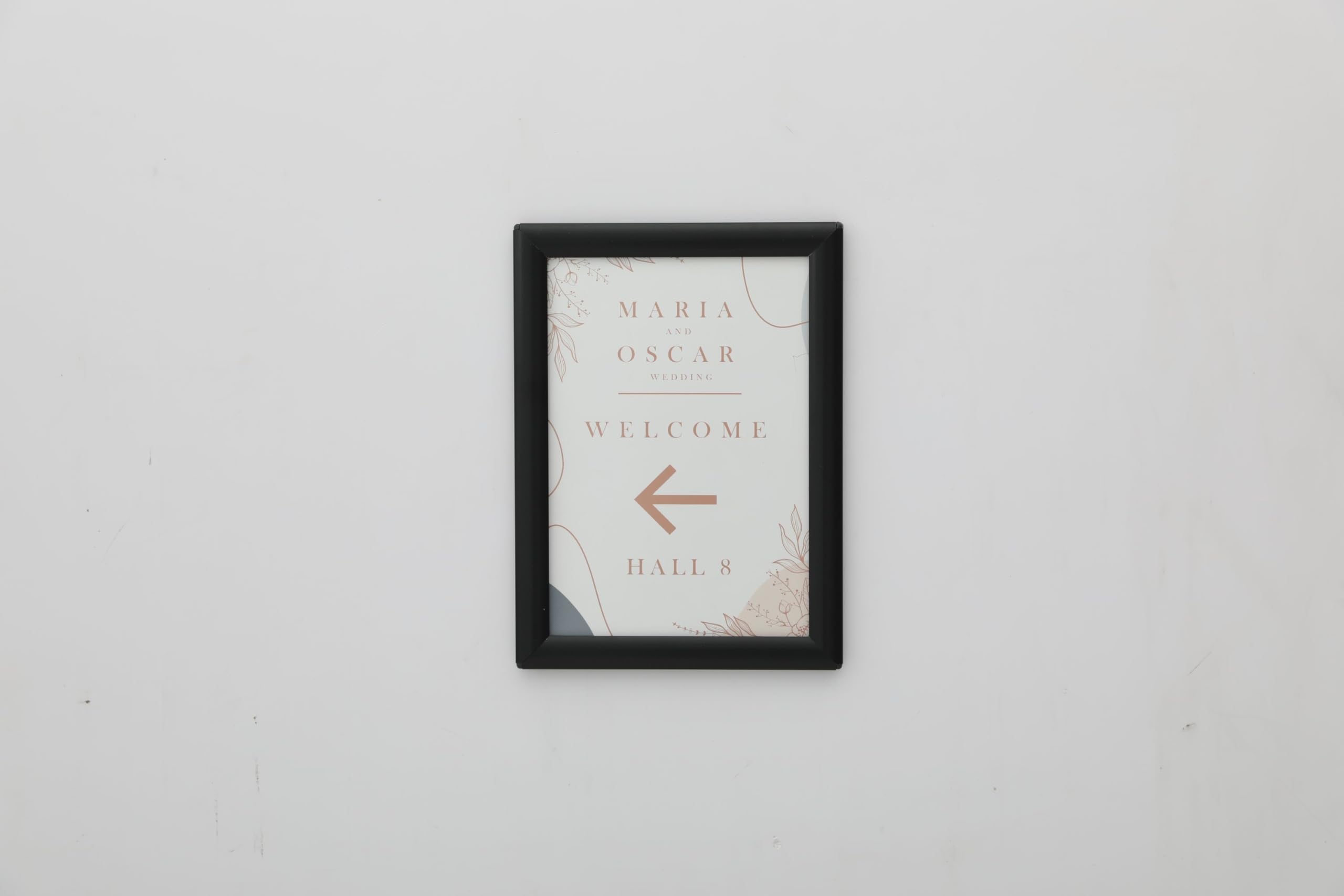 Marcos Clic-Clac DIN A3 Negros 25mm Aluminio para Pósteres y Certificados 29,7x42 cm