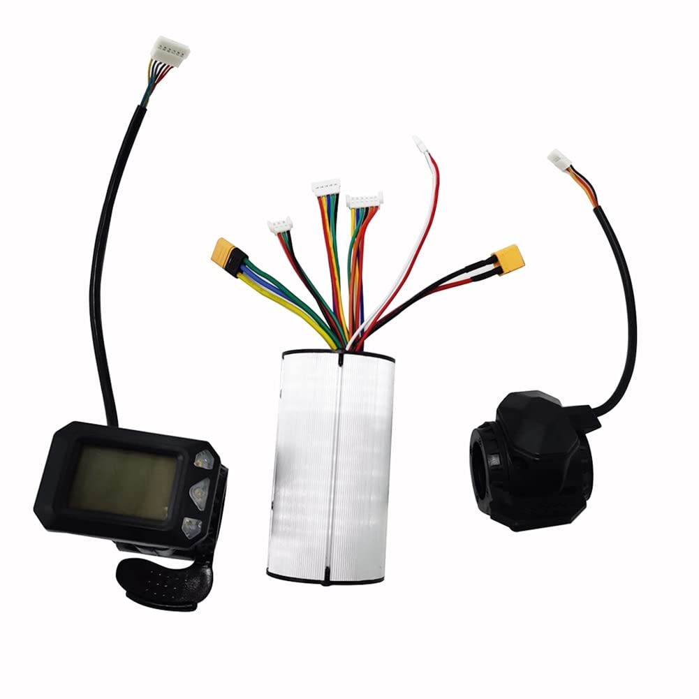 Regulador Patinete Electrico 2 4V 36V Controlador de scooter plegable Pantalla de 5.5 pulgadas de fibra de carbono Controlador de bicicleta de carbono Accesorios de acelerador de freno Controlador Del