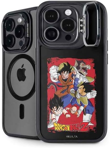 Skinit Kickstand Phone Case Compatible with iPhone 15 Pro - Officially Licensed Dragon Ball Z Negative Shenron Design