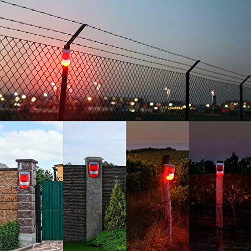 Carock Solar Powered Sound Strobe Alarm Flashing Sensor Light Lamp Motion Detector 110 Db Loud Siren For Garden Home Villa Farm Hacienda Apartment Outdoor Yard (Waterproof) #TOP5