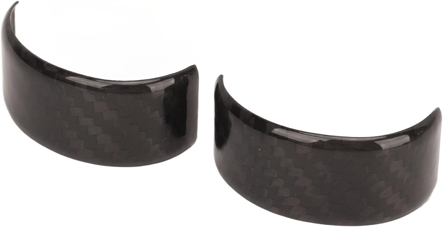 Astibym Steering Wheel Trim Circle Carbon Fiber Steering Wheel Trim Ring Cover for Chevy C8 2020 2023 Interior Decor Comfortable Touch, Astibymdfv1ybz0s3