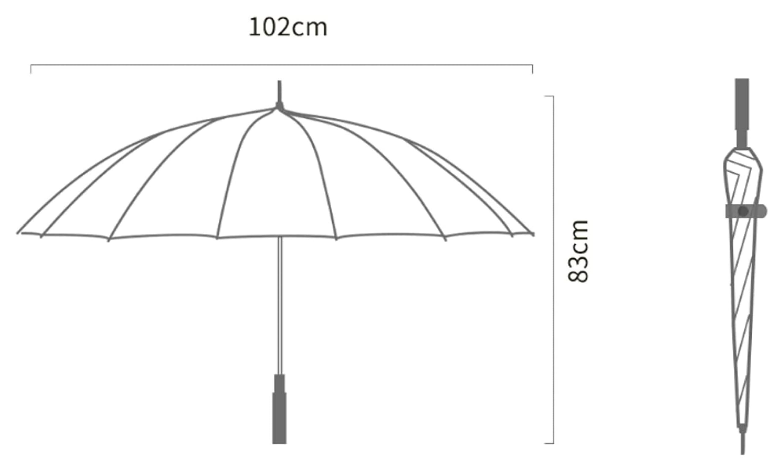 HLTYGWX Paraguas de Mango Largo Paraguas de Mango Largo Paraguas Dobles Paraguas automático Grande Reforzado Resistente al Viento para Hombres y Mujeres A Prueba de Viento