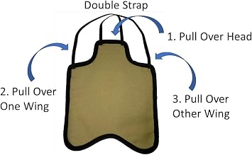 Apron/Saddle Large Khaki, Double Strap