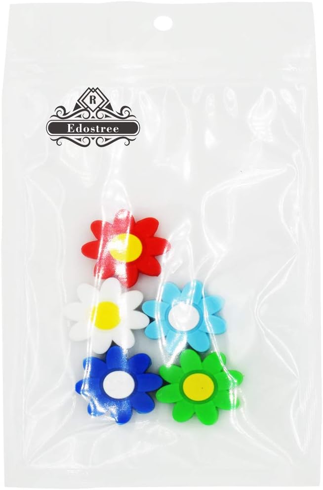 Edostree Tennis Racquet Vibration Dampener,with Premium Quality,User Friendly for The Tennis Players More Professional (Sunflower Flower(5pcs)) : Sports & Outdoors