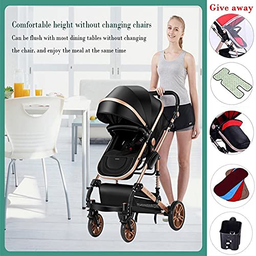 Peuterwandelaar 3 In 1, Pasgeboren Wandelwagen Baby Kinderwagen Hoog Landschap, Kinderwagen Kinderwagens Voor 0-36… - Afbeelding 3