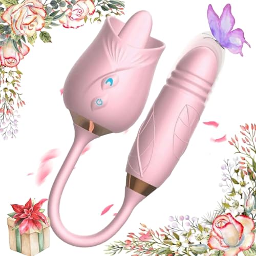 Adult Tool with Tongue Vibrating Suction Cup Toy & Games for Men Women Electric Gifts Adult Toys Wand Bullet Realistic for Women with 10 High-Speed Couples Realistic Waterproof