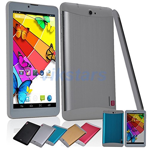 WITHTECH CIS Edison 4 3G, Phablet 7',Octa Core GPS (3G + WiFi + Bluetooth 4.0, 16 GB, 4 GB RAM, Android 6) con Funda de Regalo (Plata)