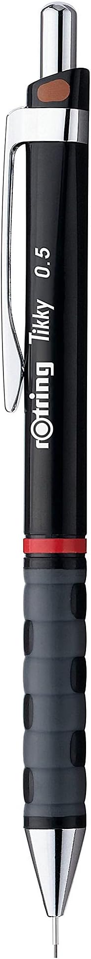 rOtring Tikky Colour-Coded Mechanical Pencils | 0.5 mm | Black Barrel | Box of 12