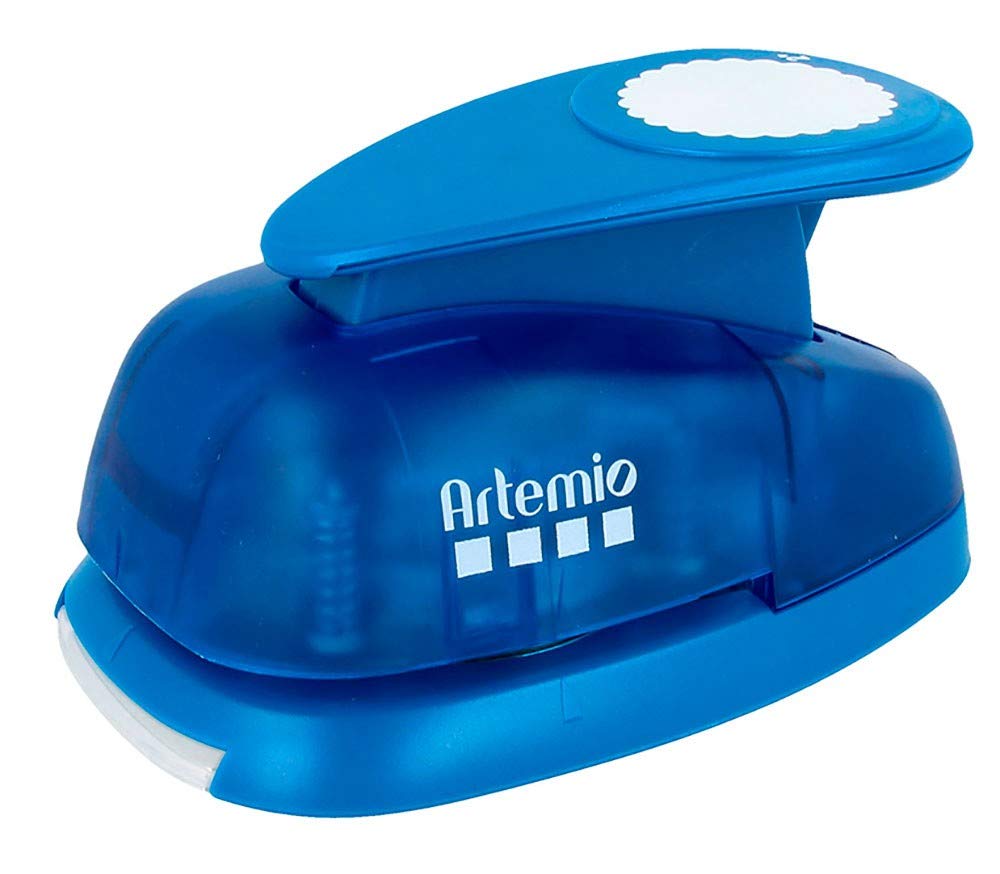 Artemio VIHCP322 Perforatrice à Levier Géante Cercle Rosette Plastique Multicolore 11 x 7,5 x 18 cm