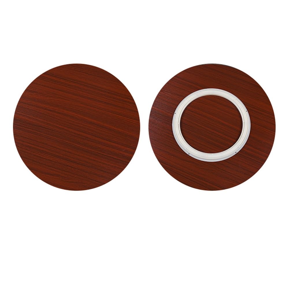 Grand plateau tournant Lazy Susan en bois 76,2 cm, 81,3 cm, 91,4 cm, 101,6 cm, 121,9 cm – Plateau de service rotatif pour table de salle à manger, comptoir de cuisine – Assiette de service ronde
