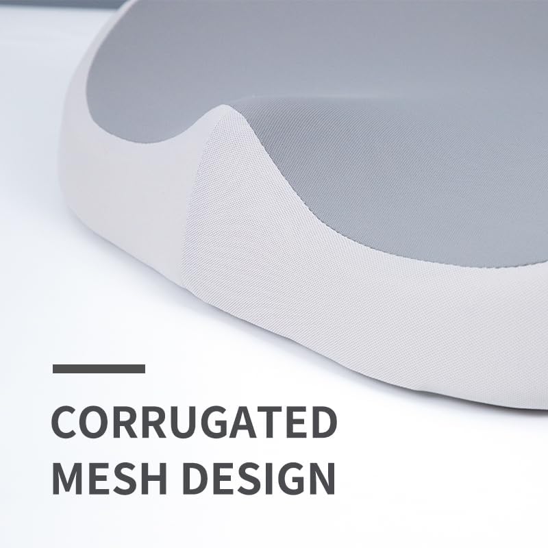 Seat Cushion & Lumbar Support Pillow Set for Office Chair, Ergonomic Pillow for Sciatica Pain Relief, Memory Foam Back Support Pillow & Chair Cushion for Car seat, Desk Chair,Sciatic nerve pain pad