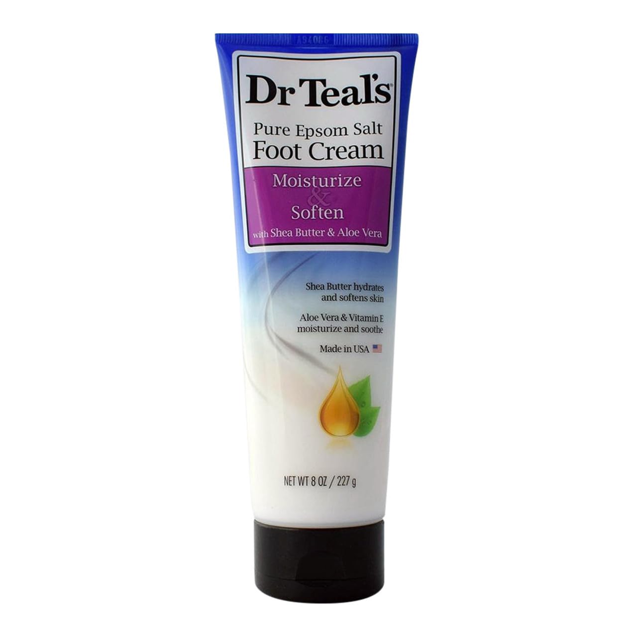 Dr Teal's Pure Epsom Salt Foot Cream Pure Epsom Salt Foot Cream with Shea Butter & Aloe Vera & Vitamin E By Dr Teal's Perfume for Women 8 oz