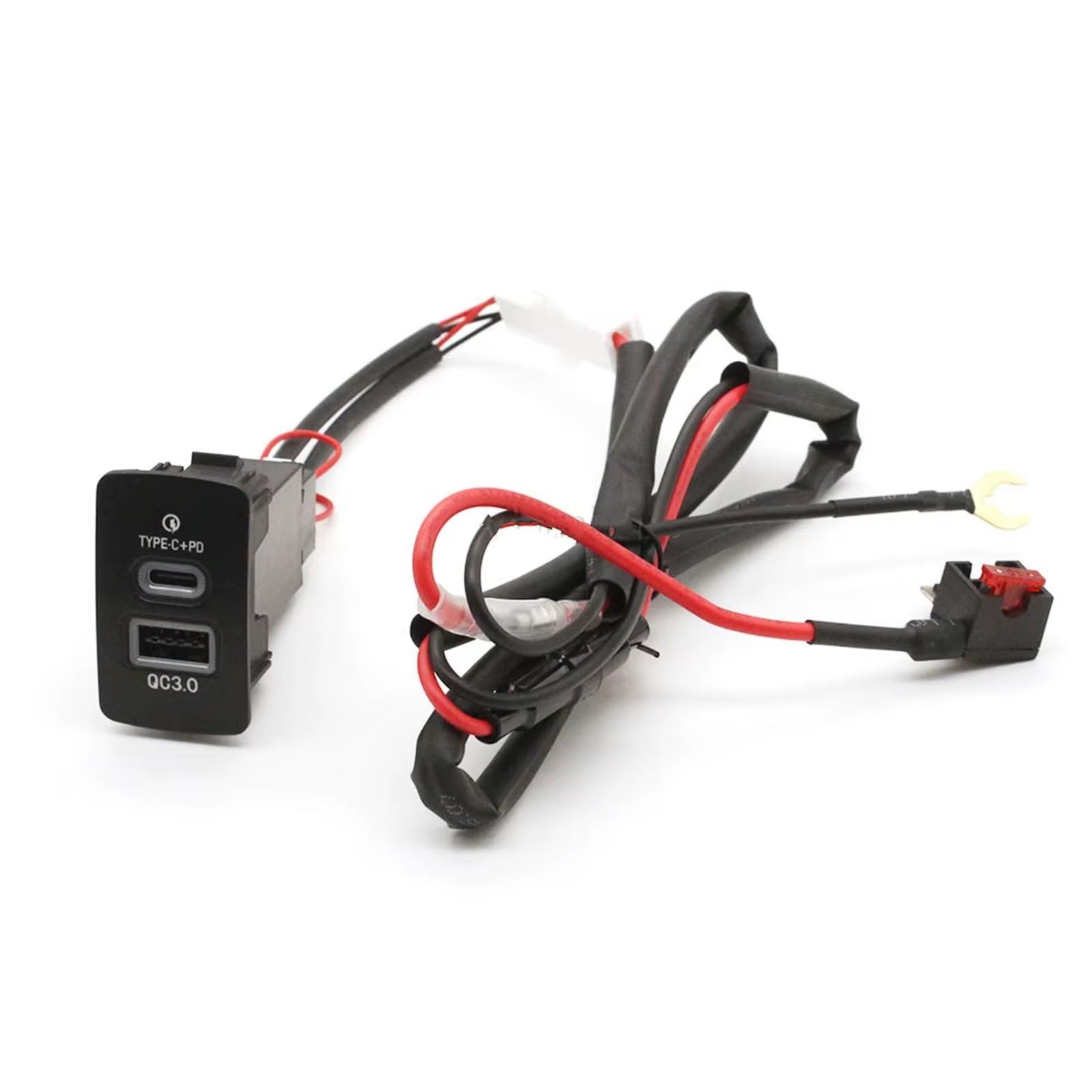 Faro Modulo Driver Console Presa USB Compatibile Con CRV 2006-2013 Per Odyssey Per Civic 2012 Auto QC3.0 Per TYPE-C Presa Ricarica Veloce Adattatore Alimentazione