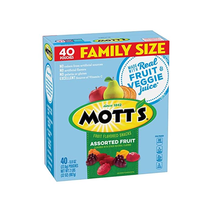 Buy Mott's Fruit Snacks, Assorted Fruit Gluten Free Snacks, Family Size