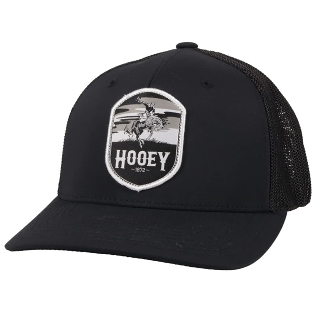 HOOEYCheyenne Flexfit 5-Panel Western Lifestyle Curved Bill Bullrider Sunset Patch Hat
