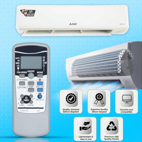Image of Electronic Spices AC Remote | Compatible with Mitsubishi AC (Model AC-25) with AAA Batteries
