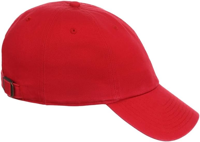 '47 Blank Classic Clean Up Cap, Adjustable Plain Baseball Hat for Men and Women – Red - Image 7