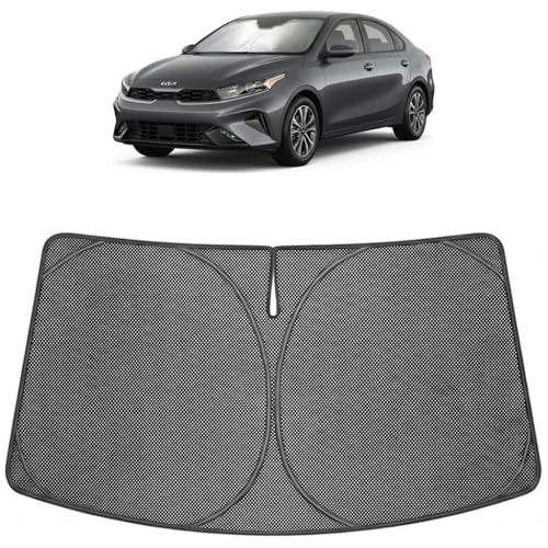 Image of Proadsy Windshield Sun Shade Custom Fit K4 2025-2026 Ice Crystal Black Front Window Sunshade UV and Heat Blocker Foldable Visor Keeps Car Cooler for Summer Parking and Daily Use