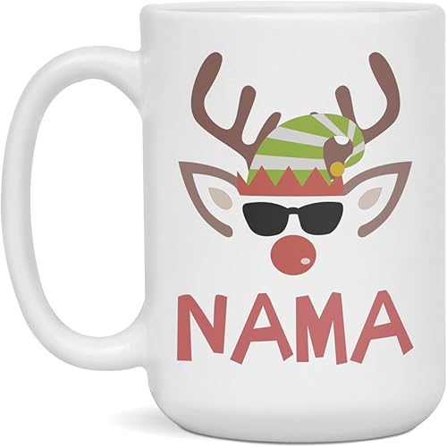 Miniatura 3 de Christmas Name Mug For Nama, Reindeer Name Mug for Nama, 11-Ounce White