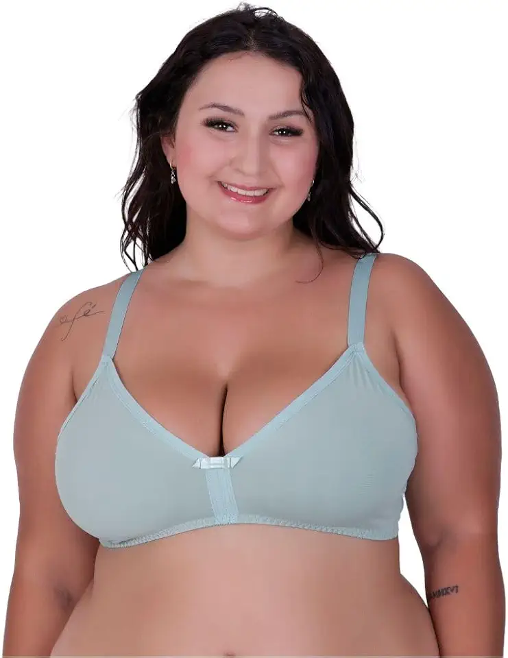 Sutiã Plus Size sem Bojo Reforçado Sustentação Resistente Terra e Mar Josi