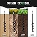 Power Planter Extended Length Garden Auger Drill Bit, 3