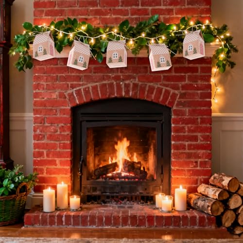 Marrywindix 50 Pcs Mini Christmas Party Favor Boxes DIY Cookie Gift Boxes School Classroom Party Favor Supply for Advent Calendar Gift Giving Holiday Party Packaging Containers - Image 8